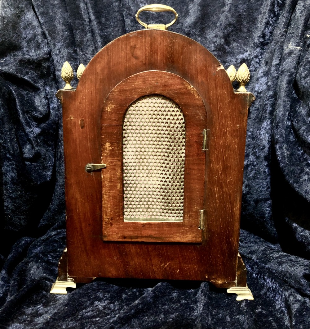 An Edwardian mahogany mantel clock  View VI