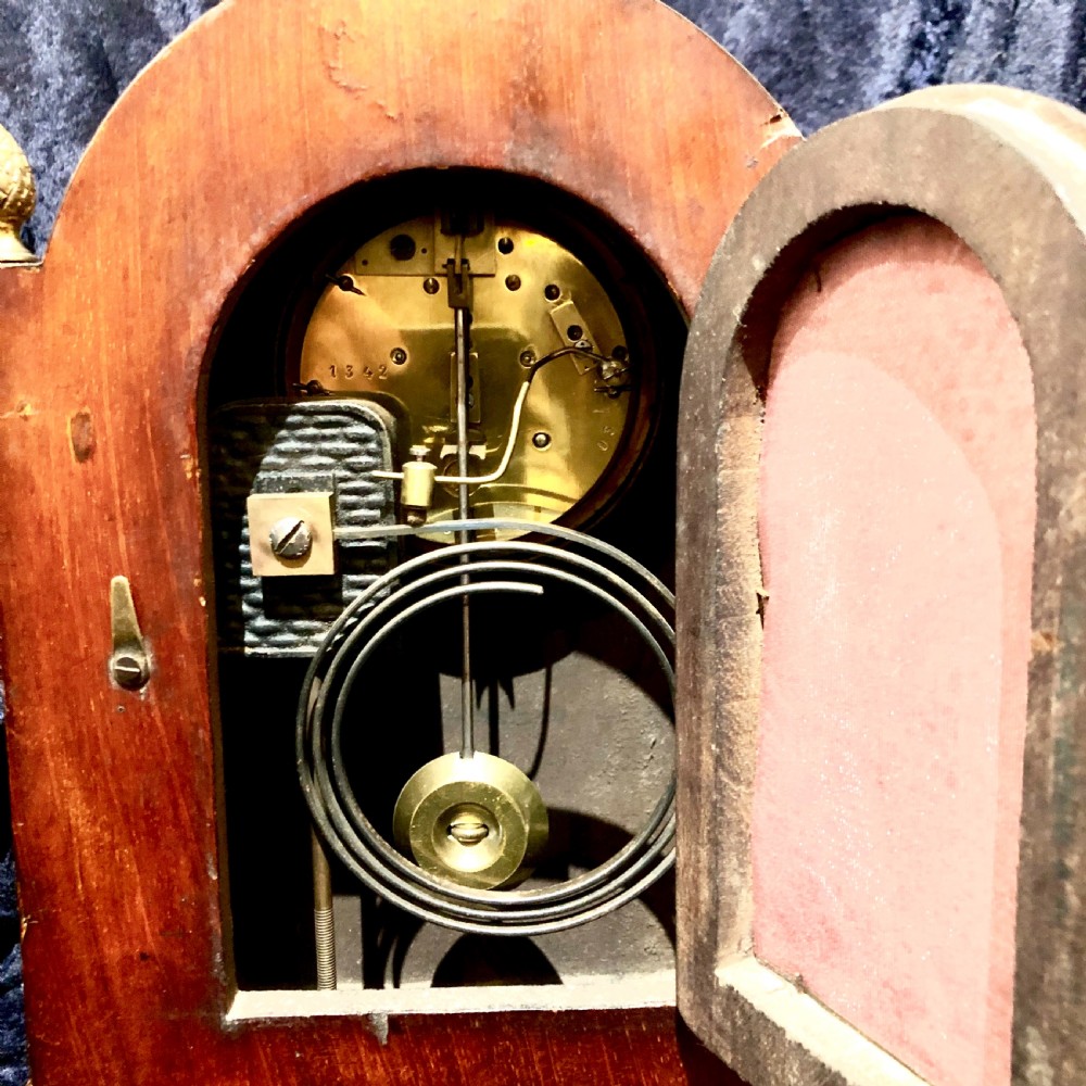 An Edwardian mahogany mantel clock  View VII