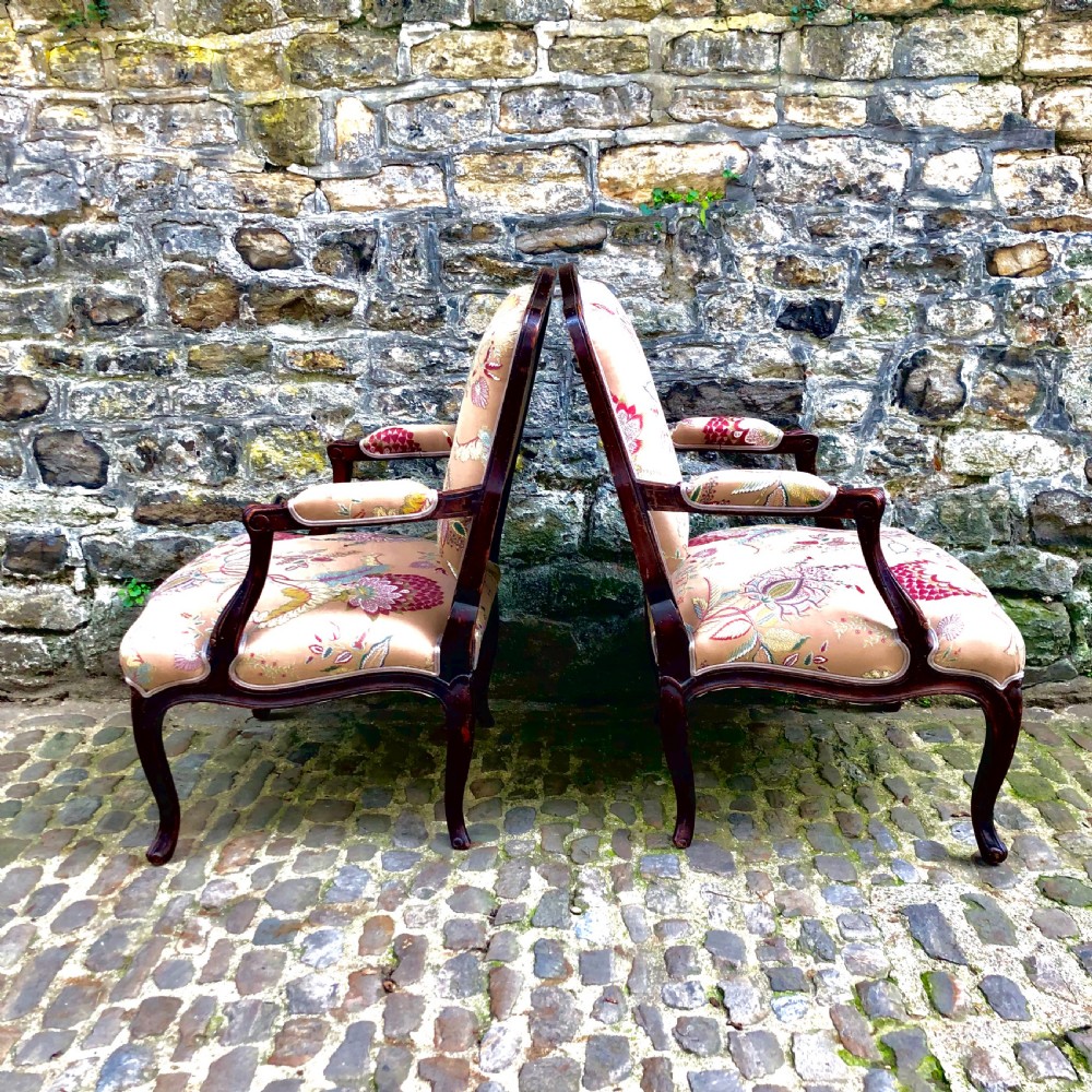 A pair of Louis XV fauteuils  View V