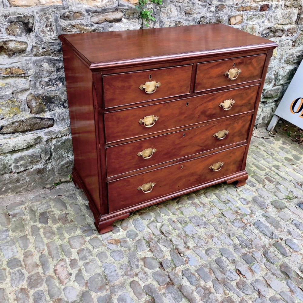 A George III mahogany chest of drawers  View III