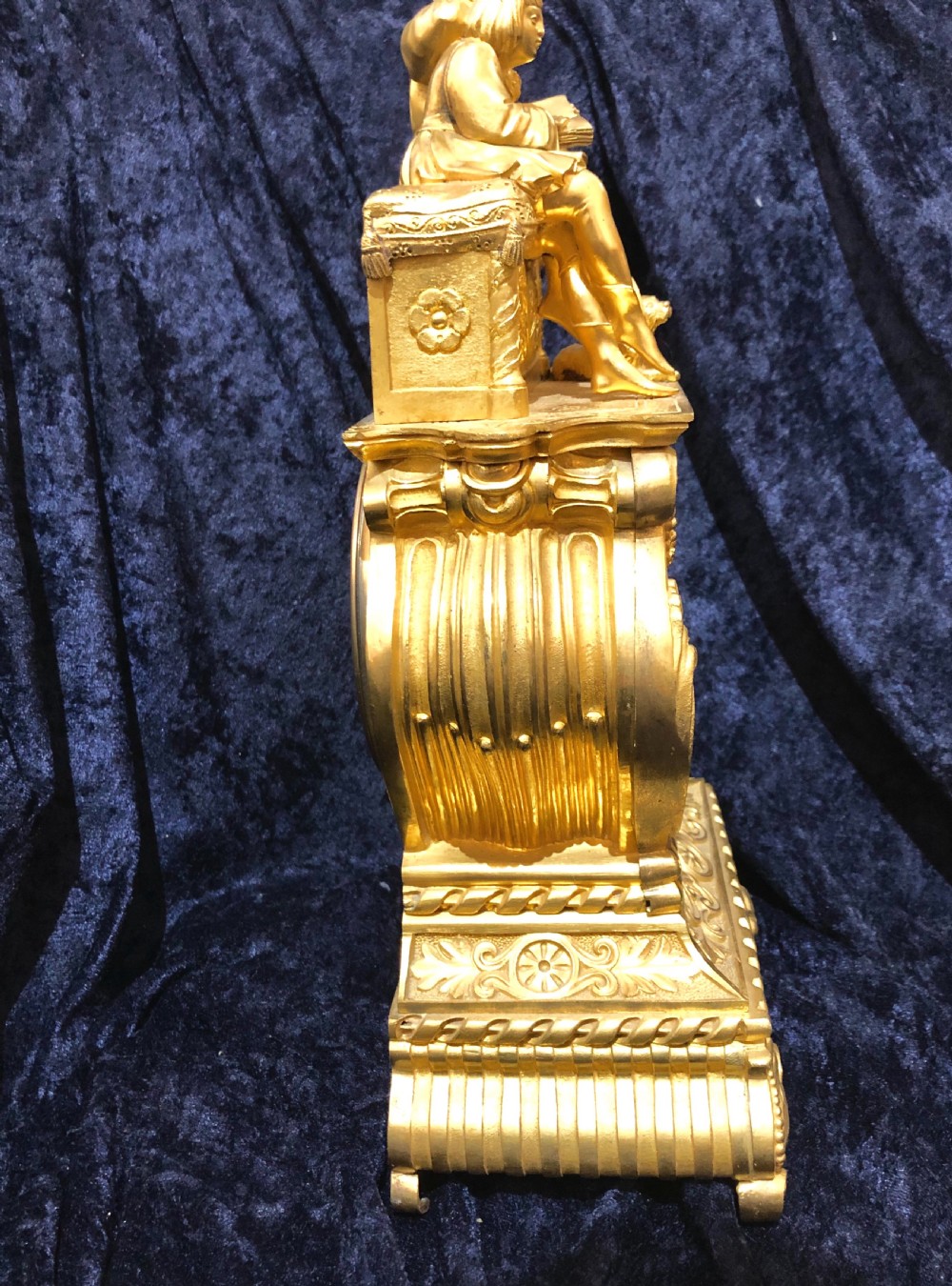 A Louis Philippe gilt bronze mantel clock by Vieyres  View V