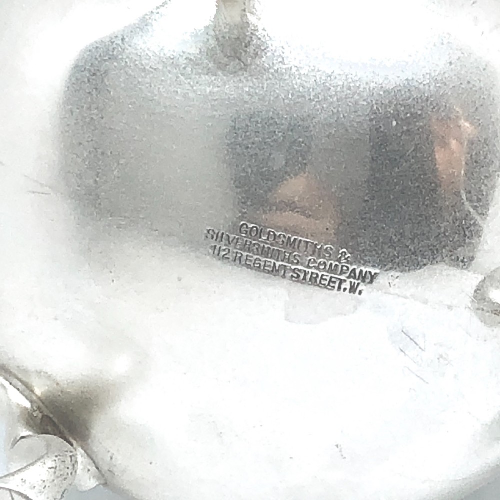 A silver baluster shaped milk jug  View IV