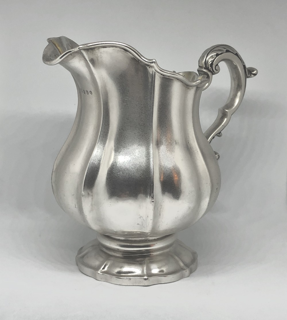 A William IV Scottish silver milk jug 