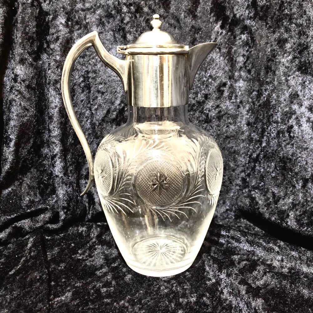 A late Victorian claret jug 