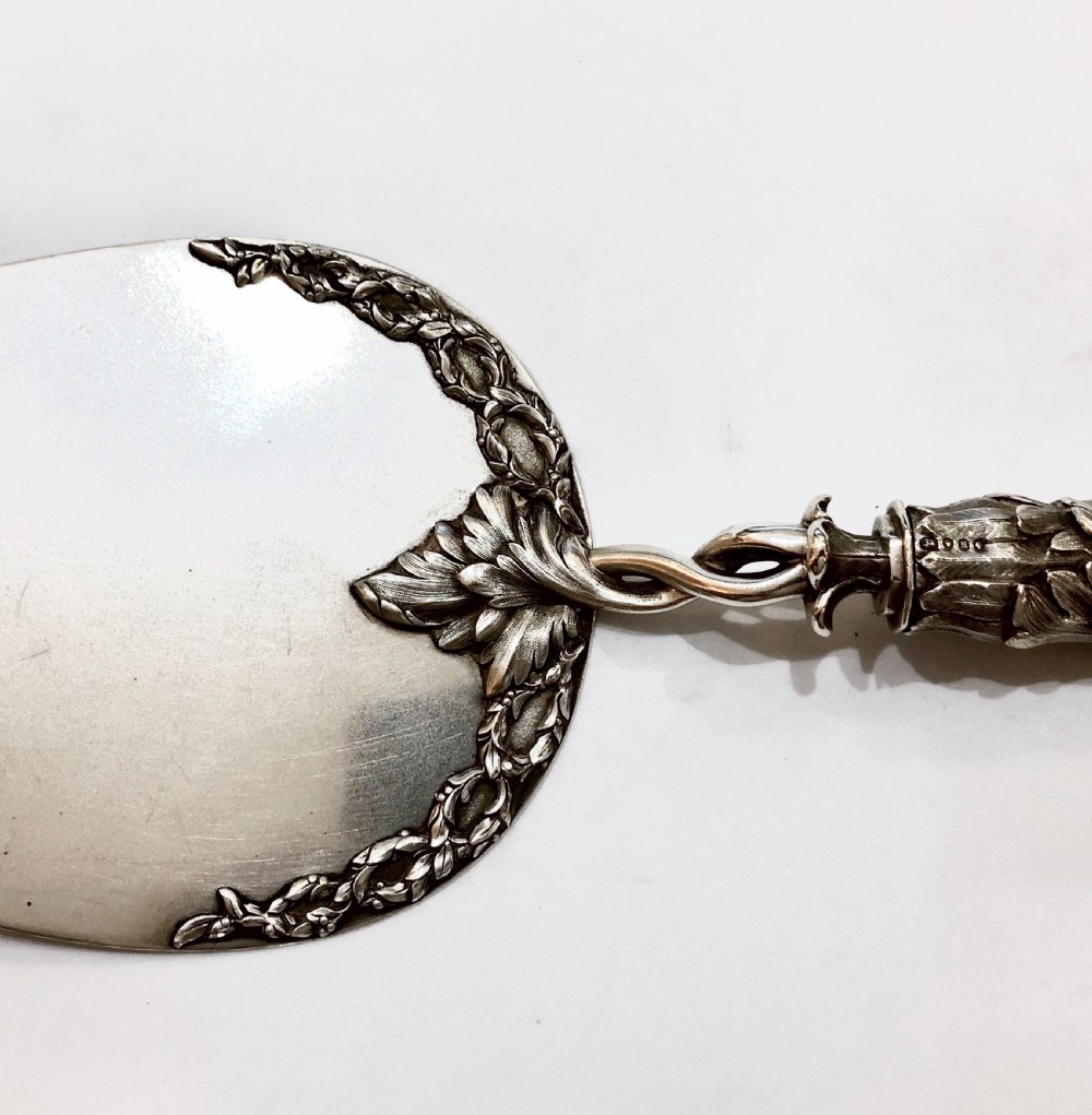 A fine Victorian silver presentation trowel or cake slice View VI