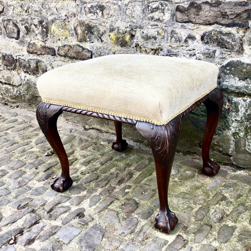 A George II style dressing table stool  View II