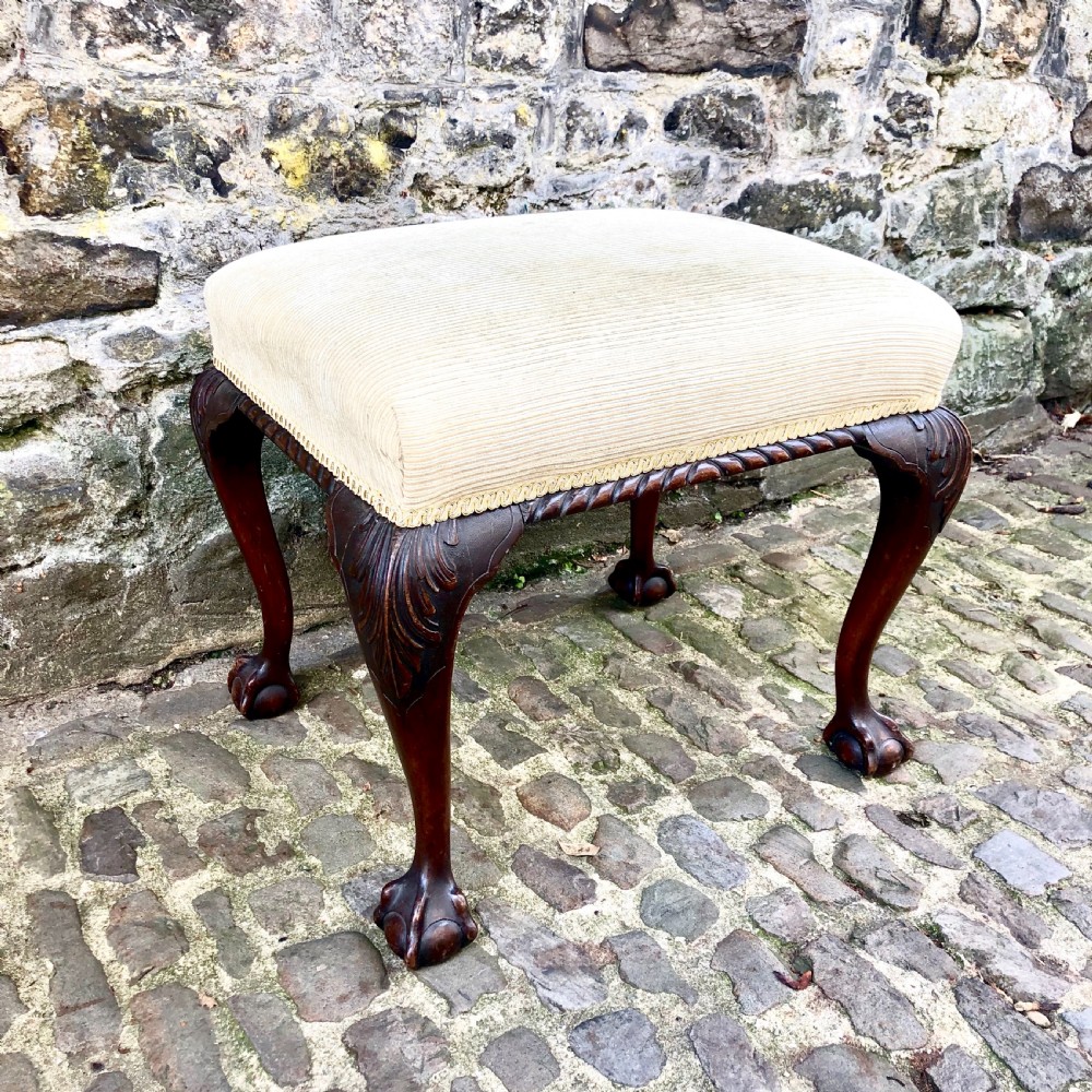 A George II style dressing table stool  View III