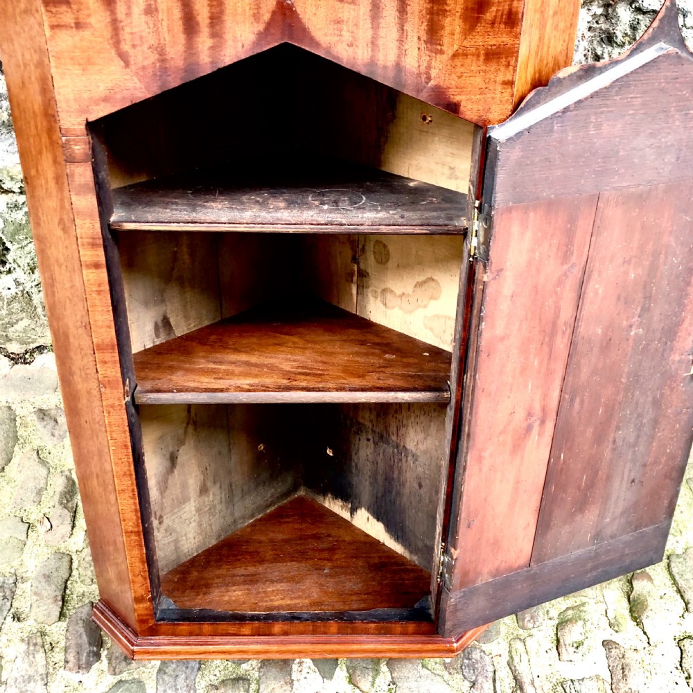 A small 19th century mahogany corner cupboard  View VI