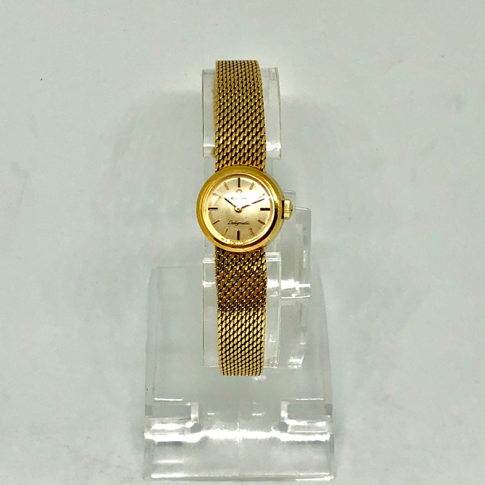 An 18 carat gold Omega ladies wristwatch circa 1957