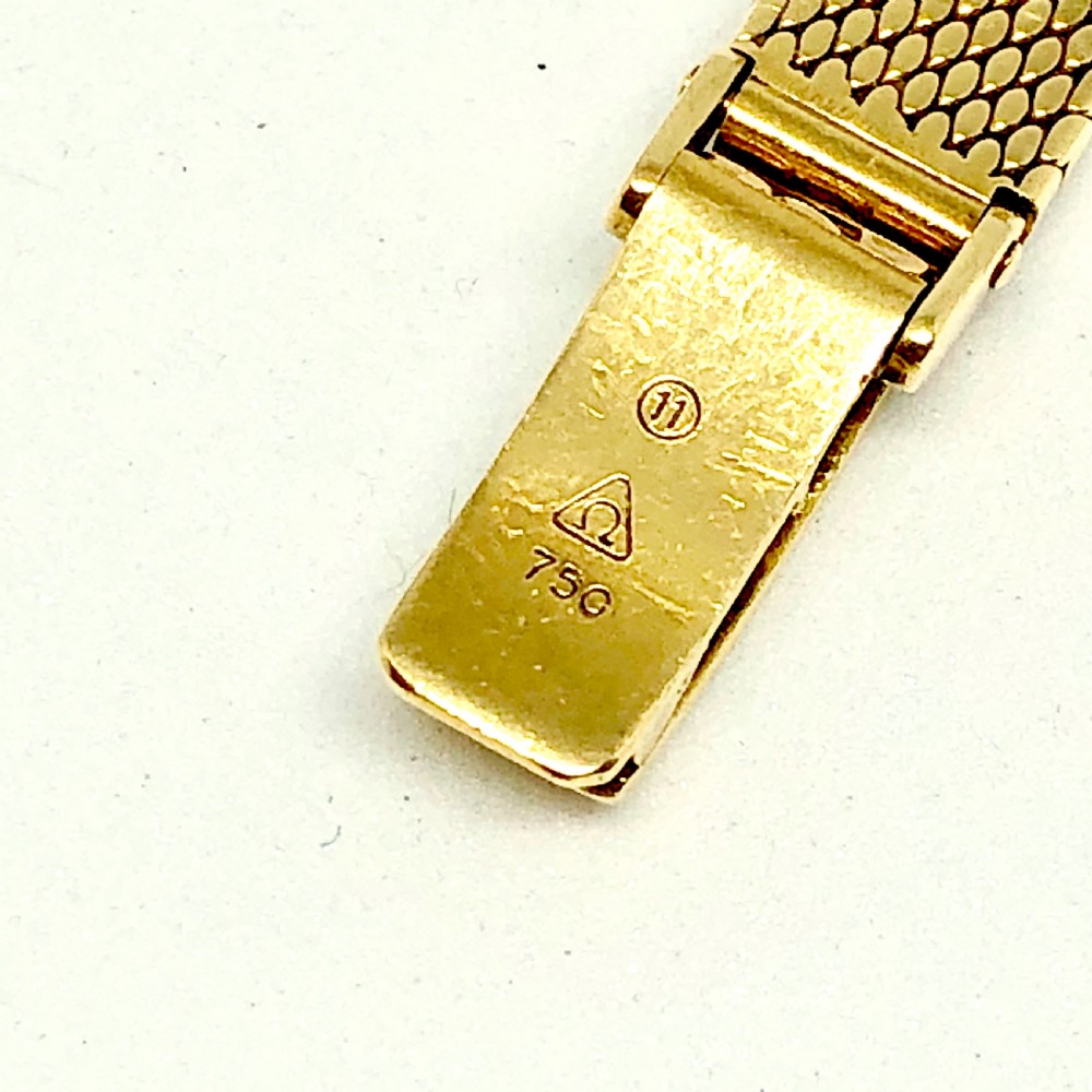 An 18 carat gold Omega ladies wristwatch circa 1957 View VI