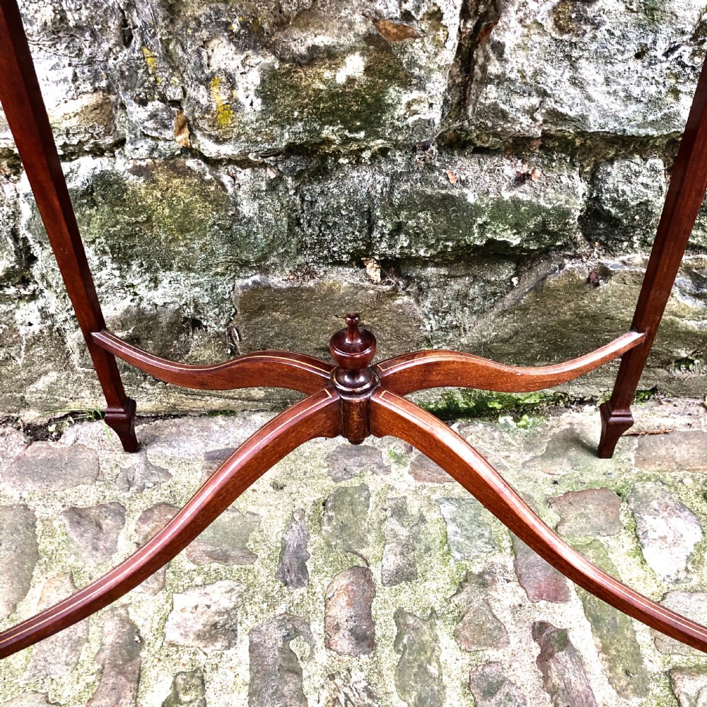 A small Edwardian mahogany side table  View V