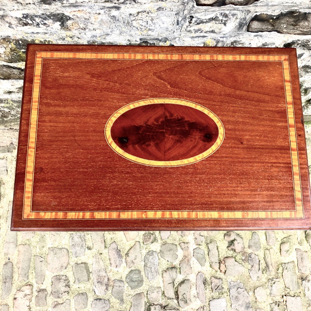A small Edwardian mahogany side table  View VII