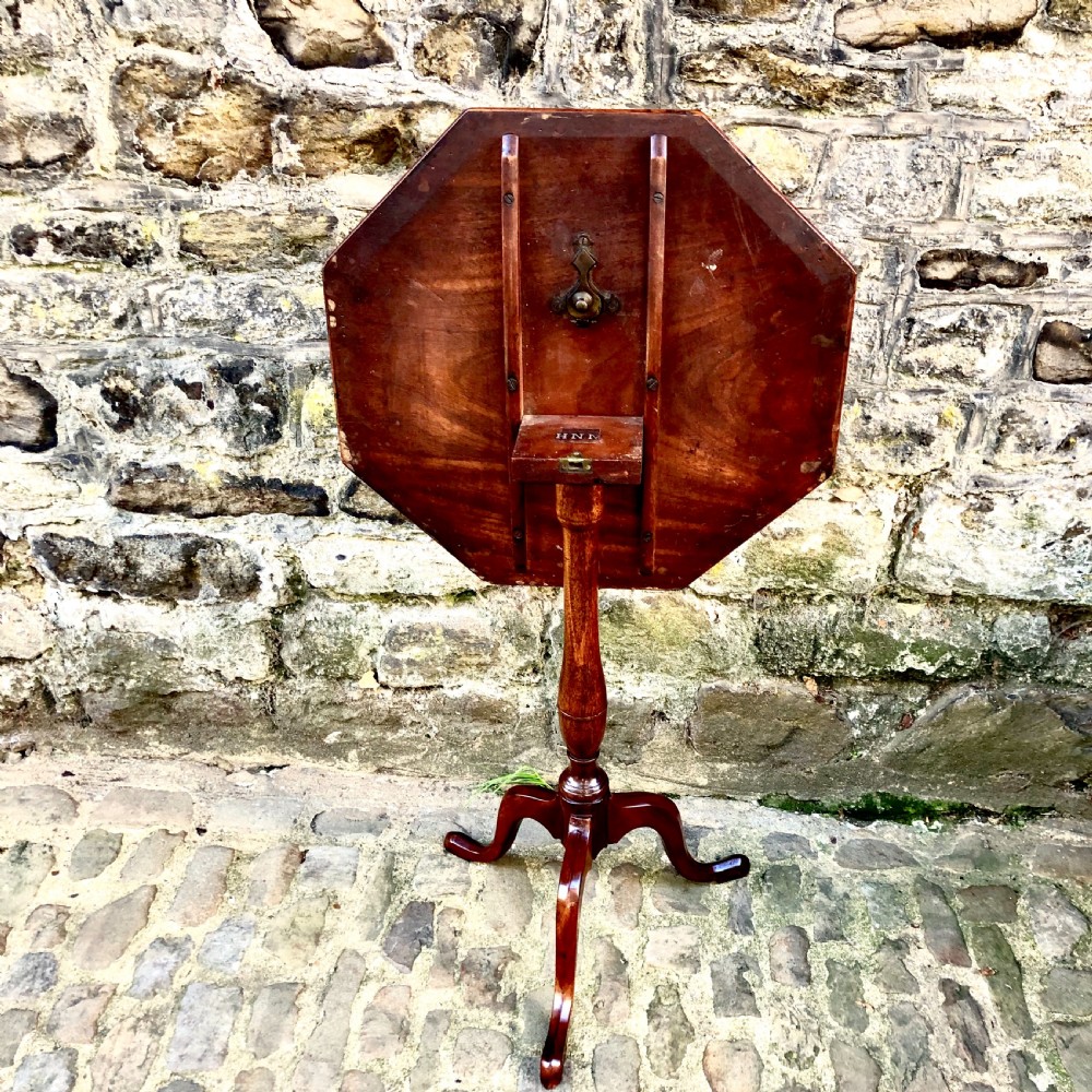 A George III mahogany tilt-top wine table  View IV