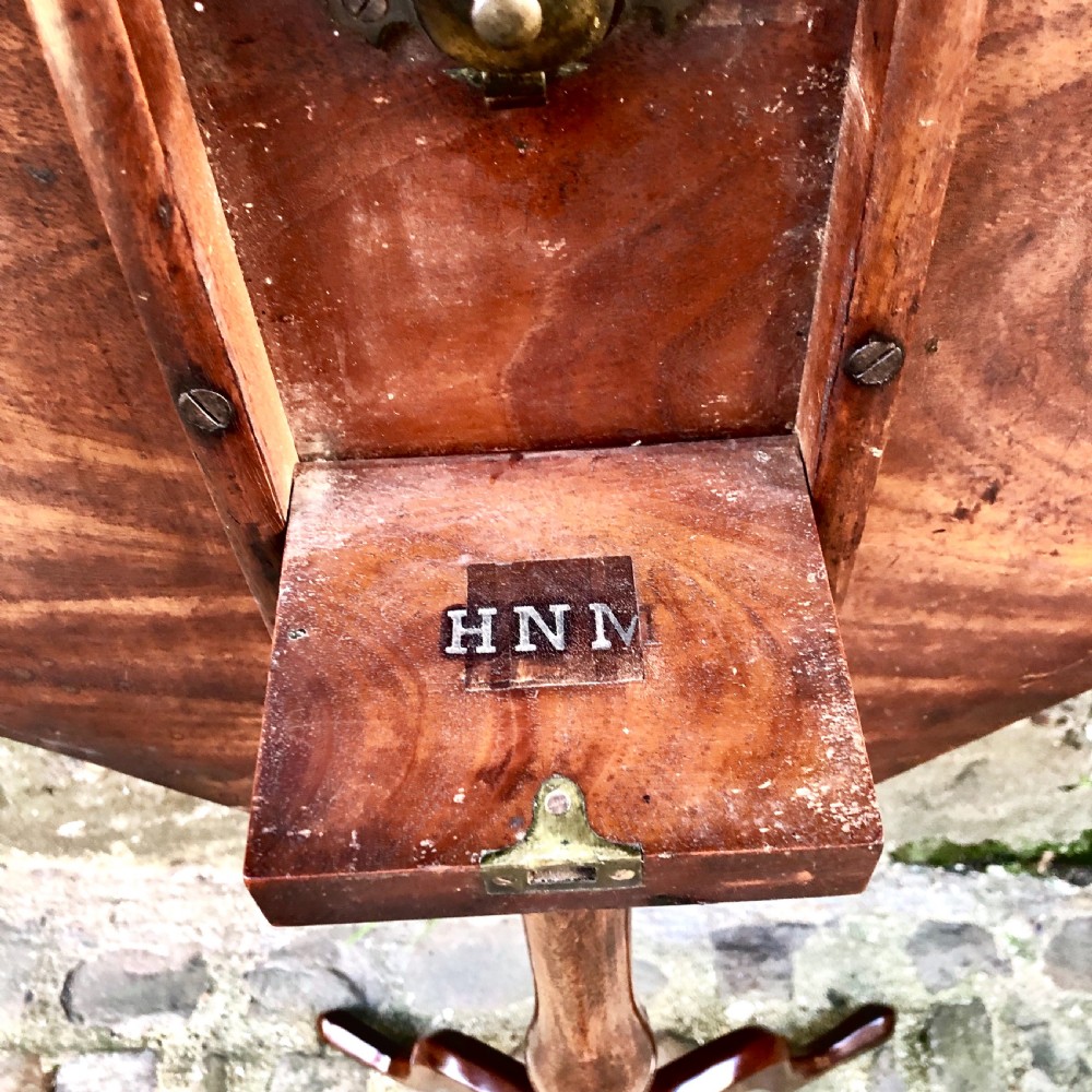 A George III mahogany tilt-top wine table  View VI