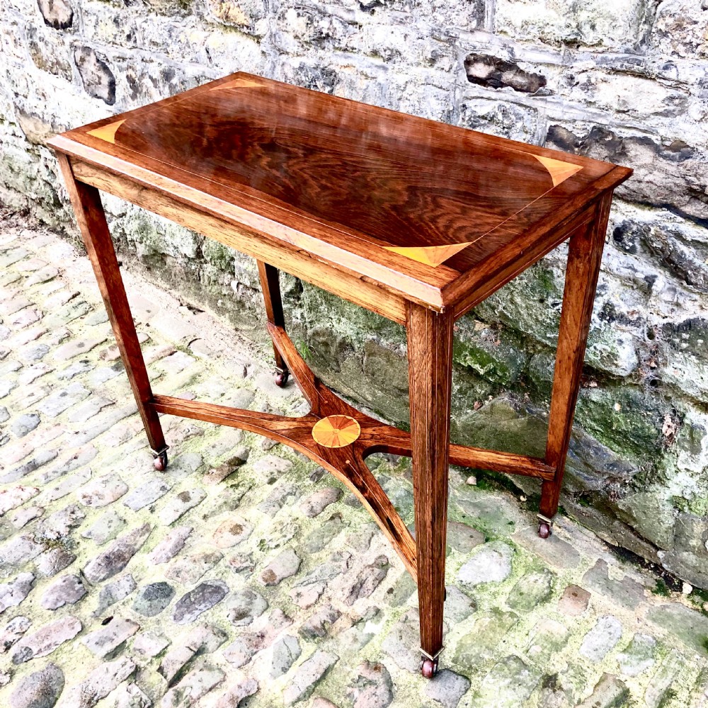 An Edwardian rosewood console table  View IV