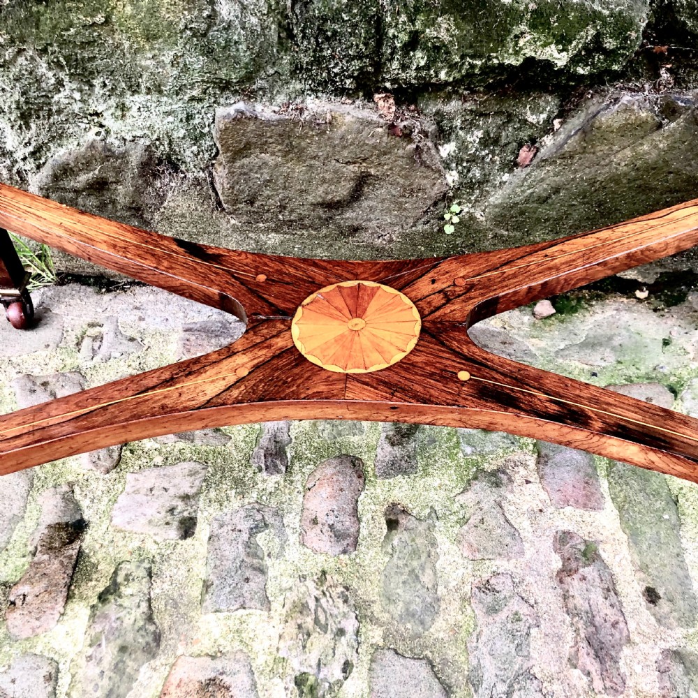 An Edwardian rosewood console table  View VI