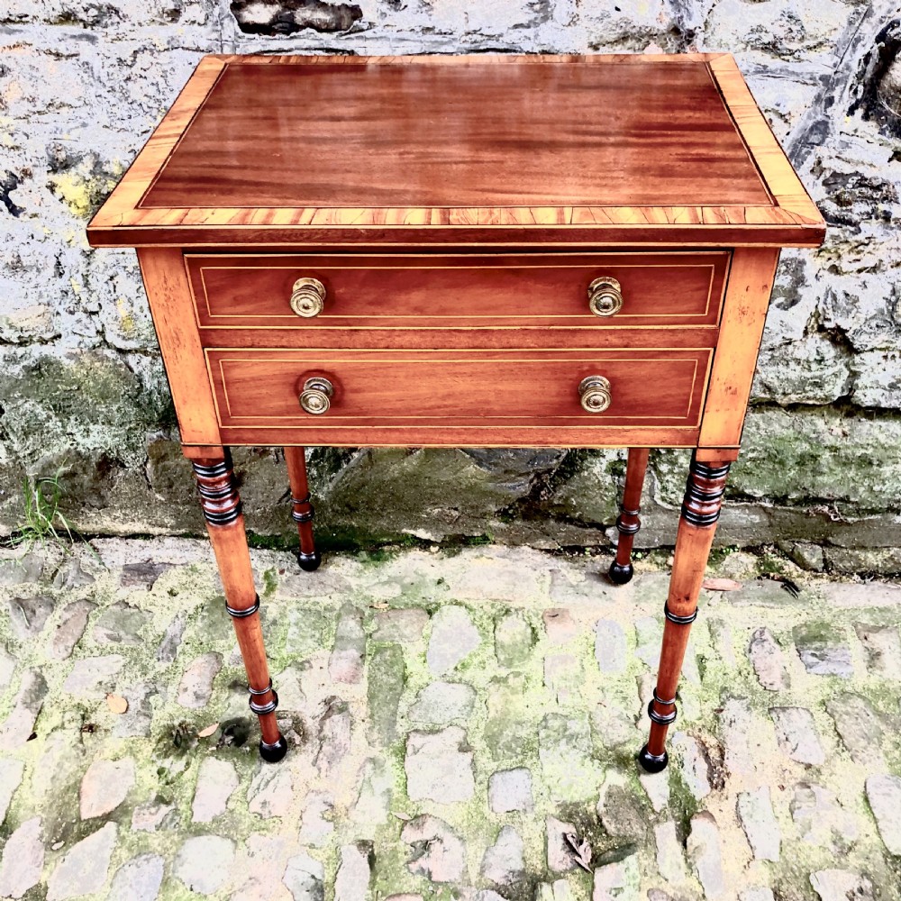 A Regency mahogany side table 