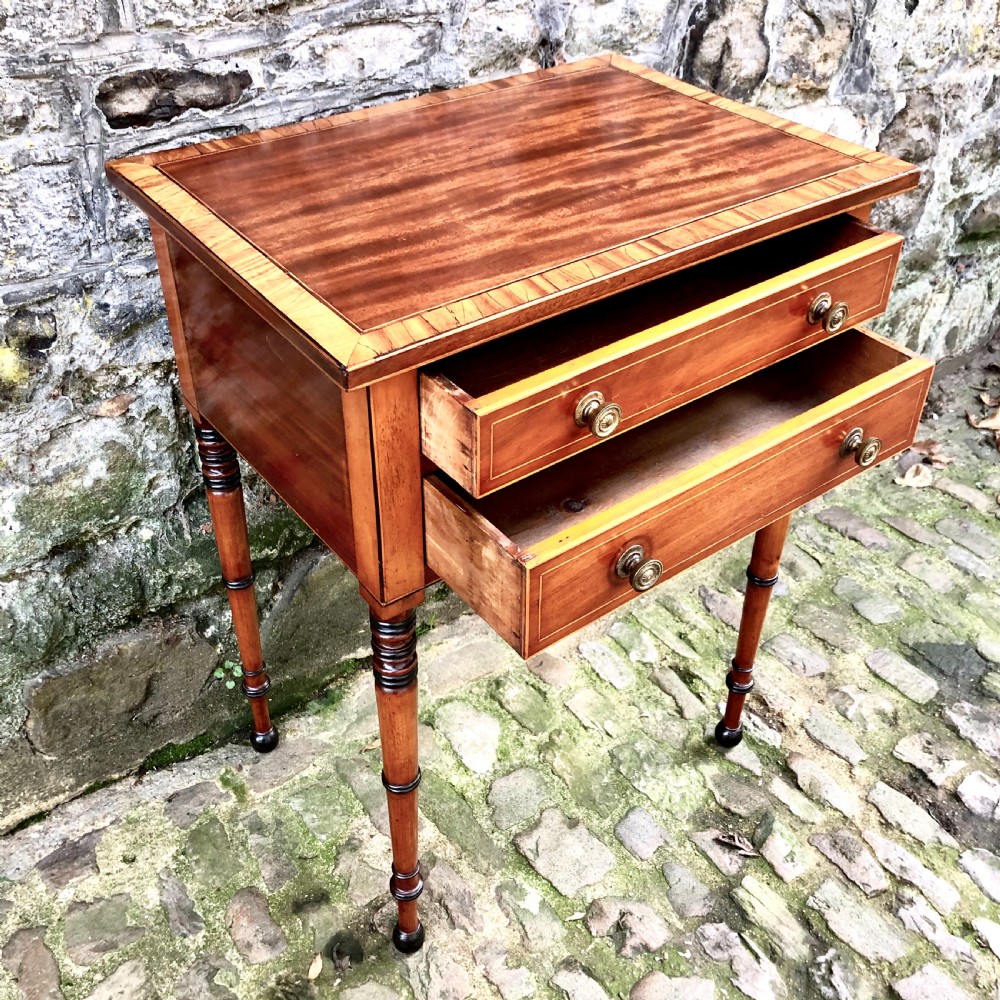 A Regency mahogany side table  View V