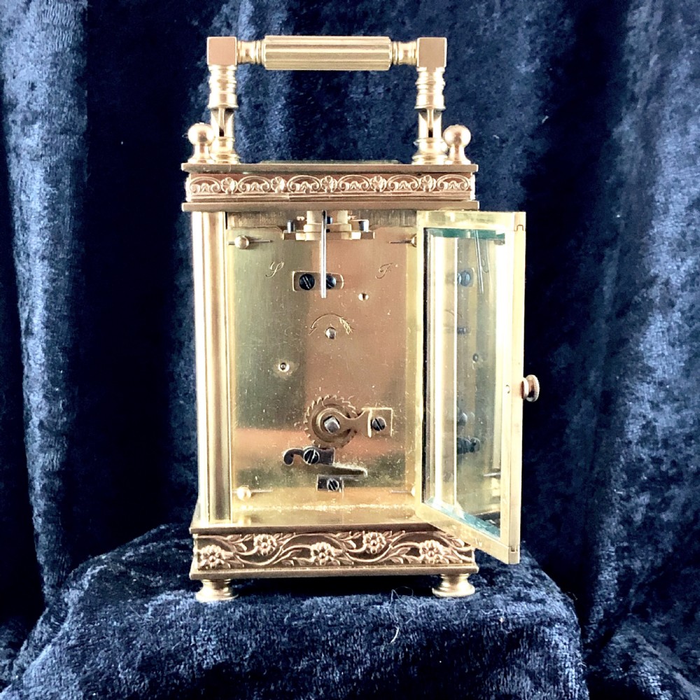 A late 19th century carriage clock timepiece  View IV