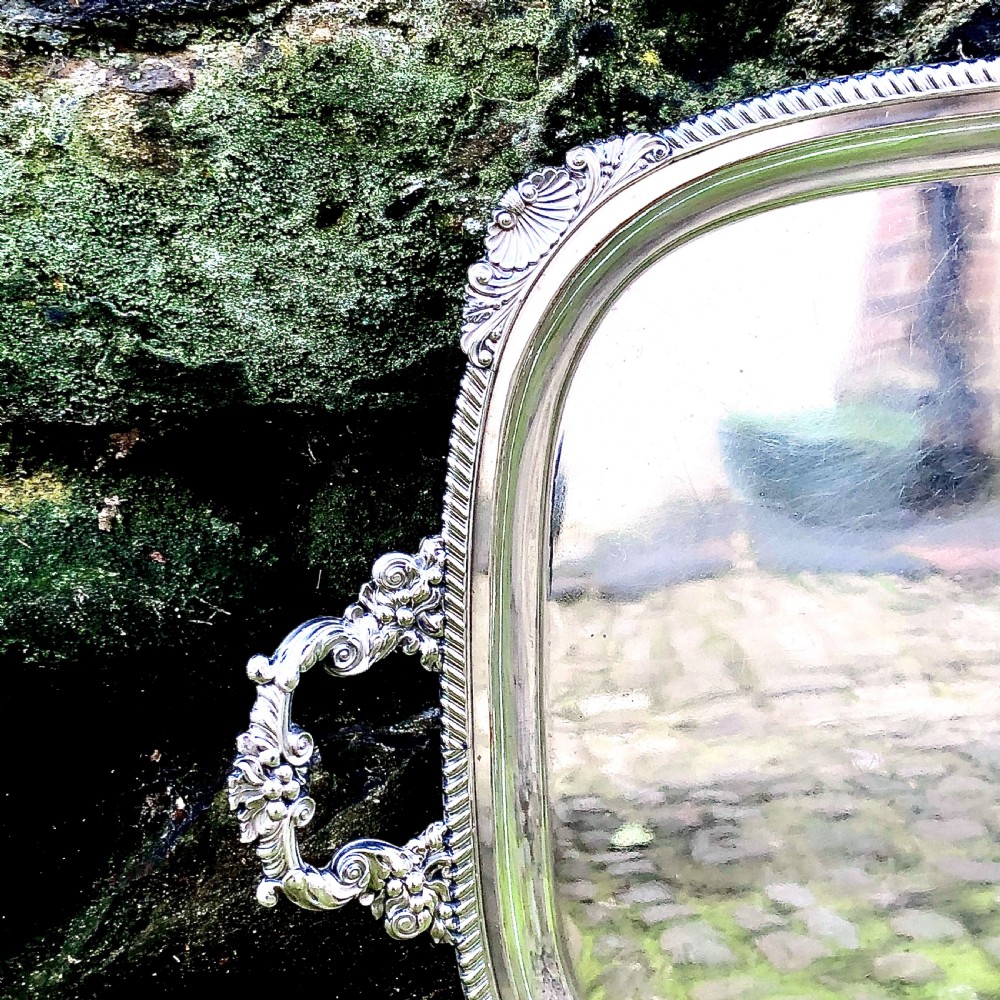 A Regency Old Sheffield Plate tray View II