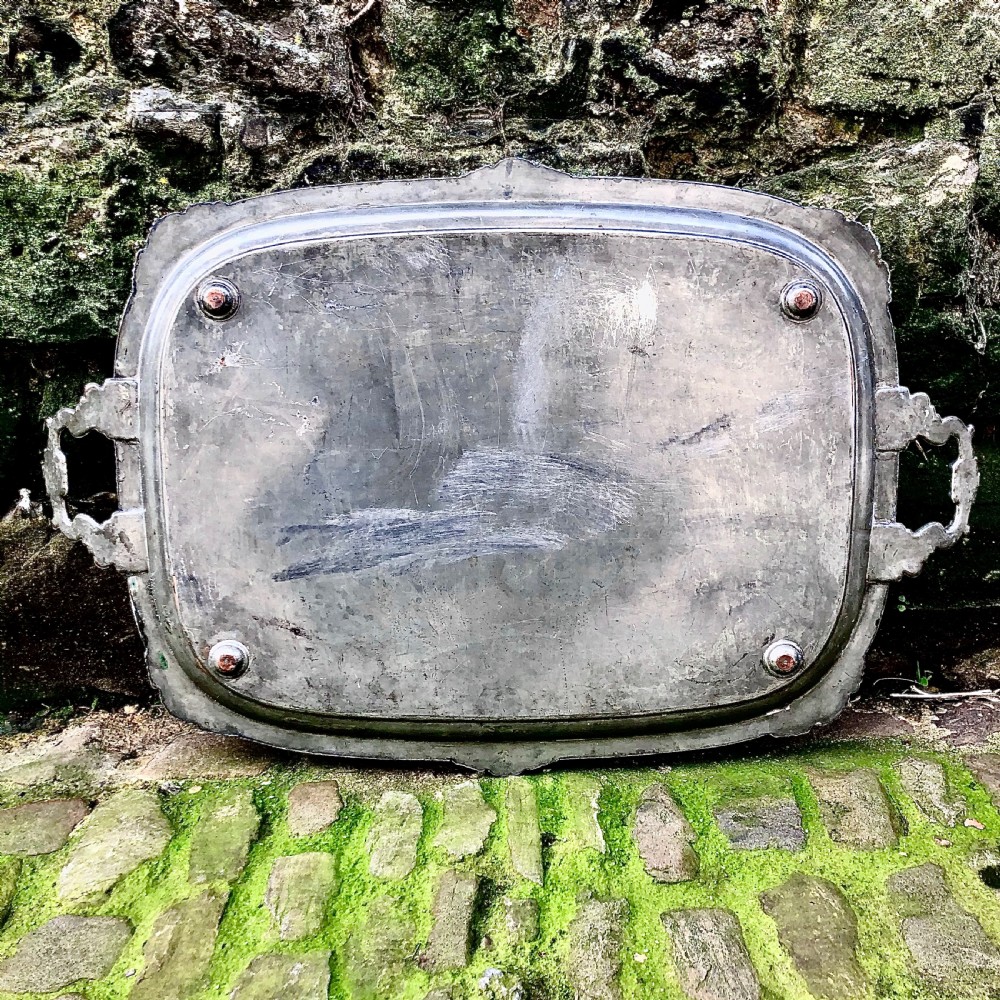 A Regency Old Sheffield Plate tray View V