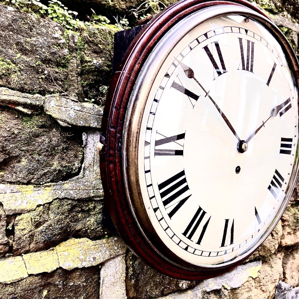 A William IV 8 day dial wall clock by Thwaites & Reed  View IV