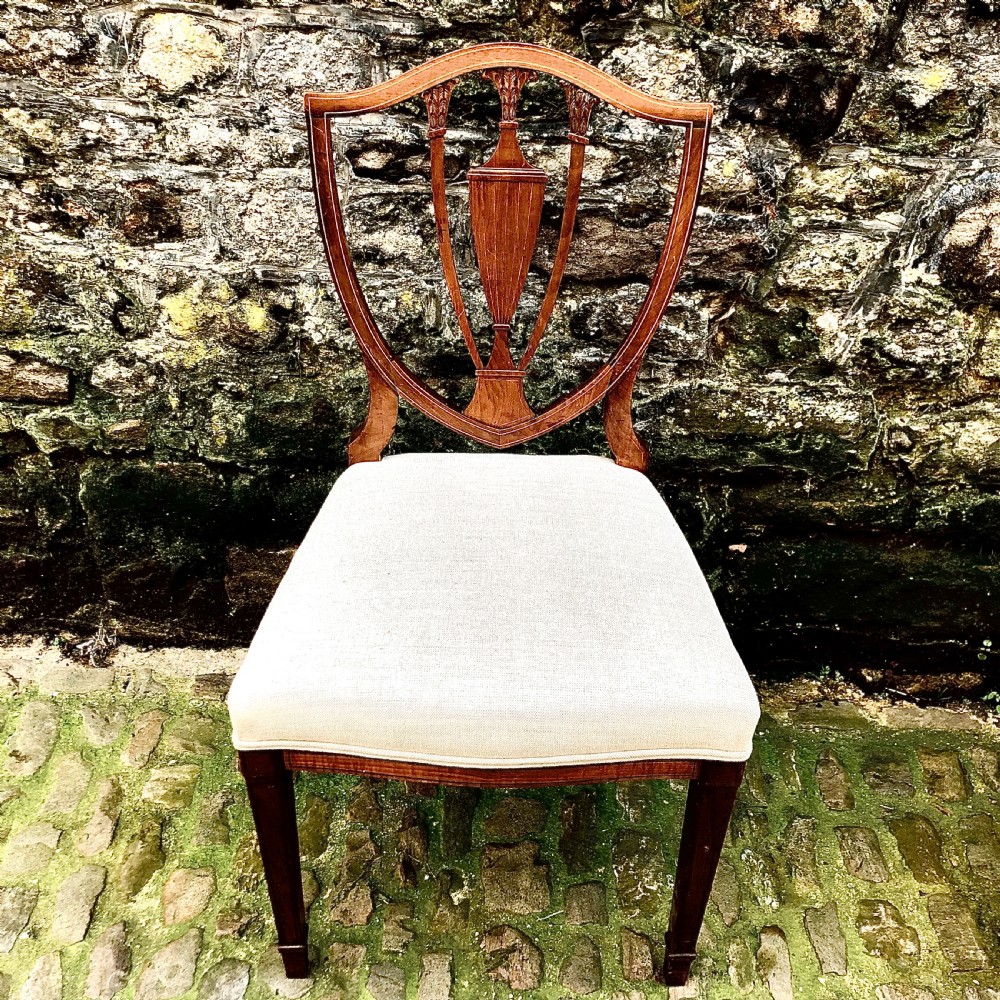 A pair of Edwardian mahogany side chairs  View IV