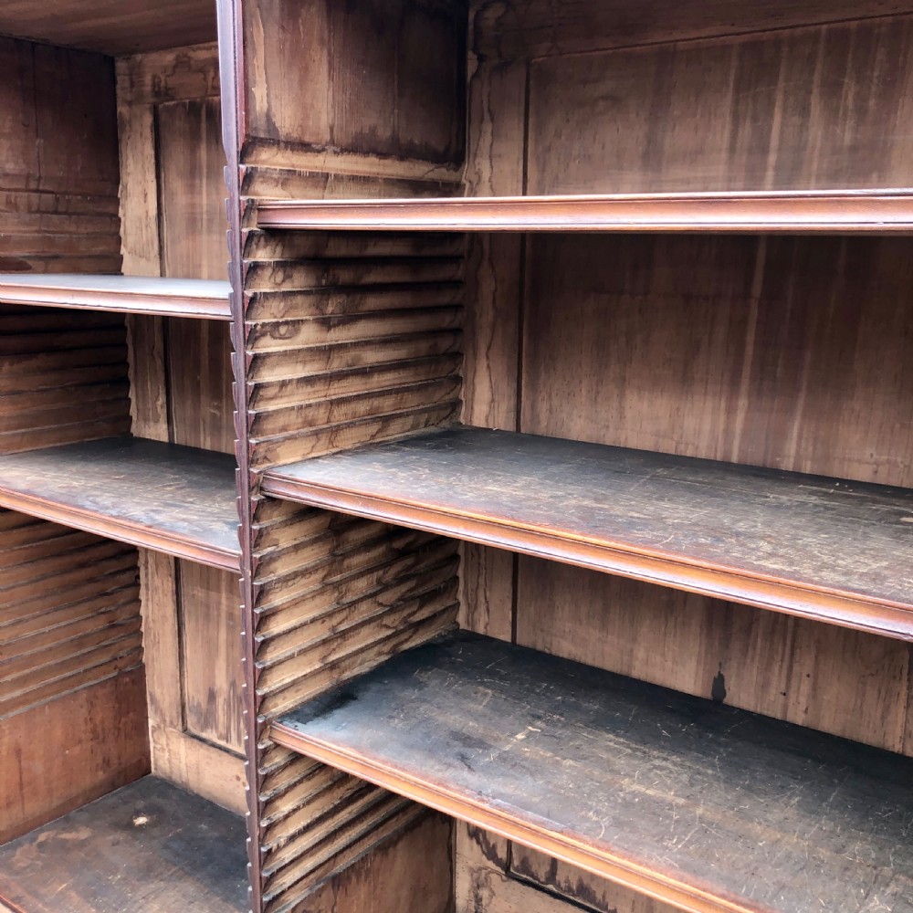 A late 19th century mahogany glazed bookcase  View IV