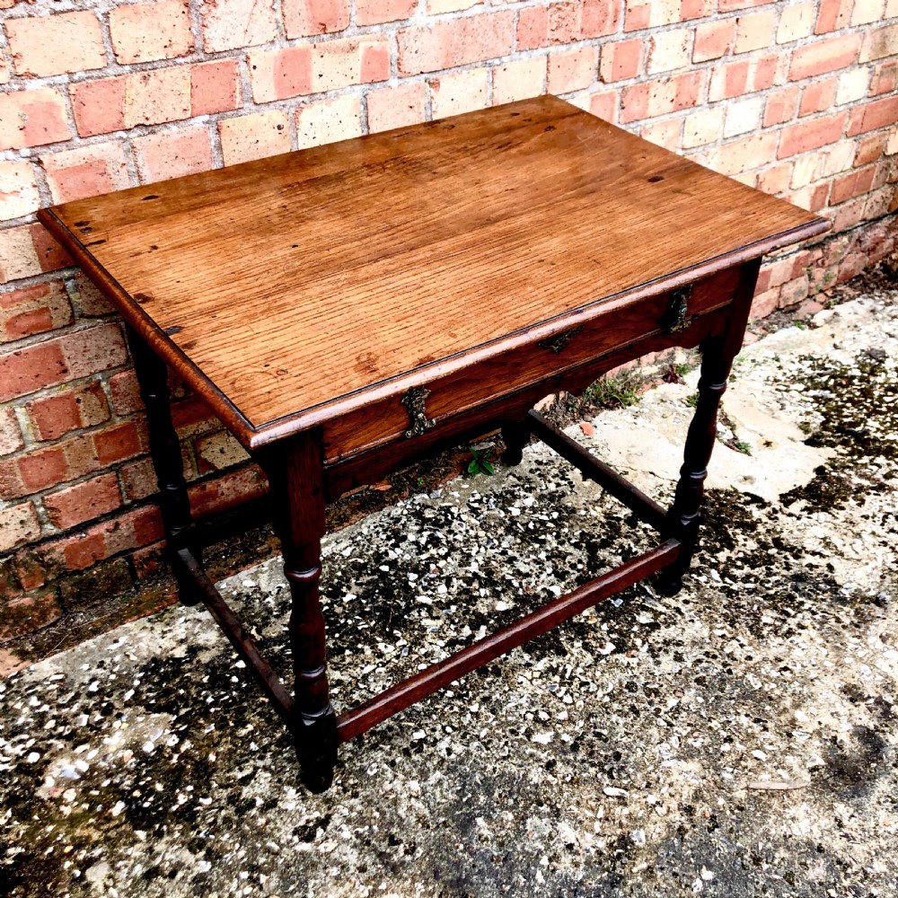 A late Victorian oak side table  View IV