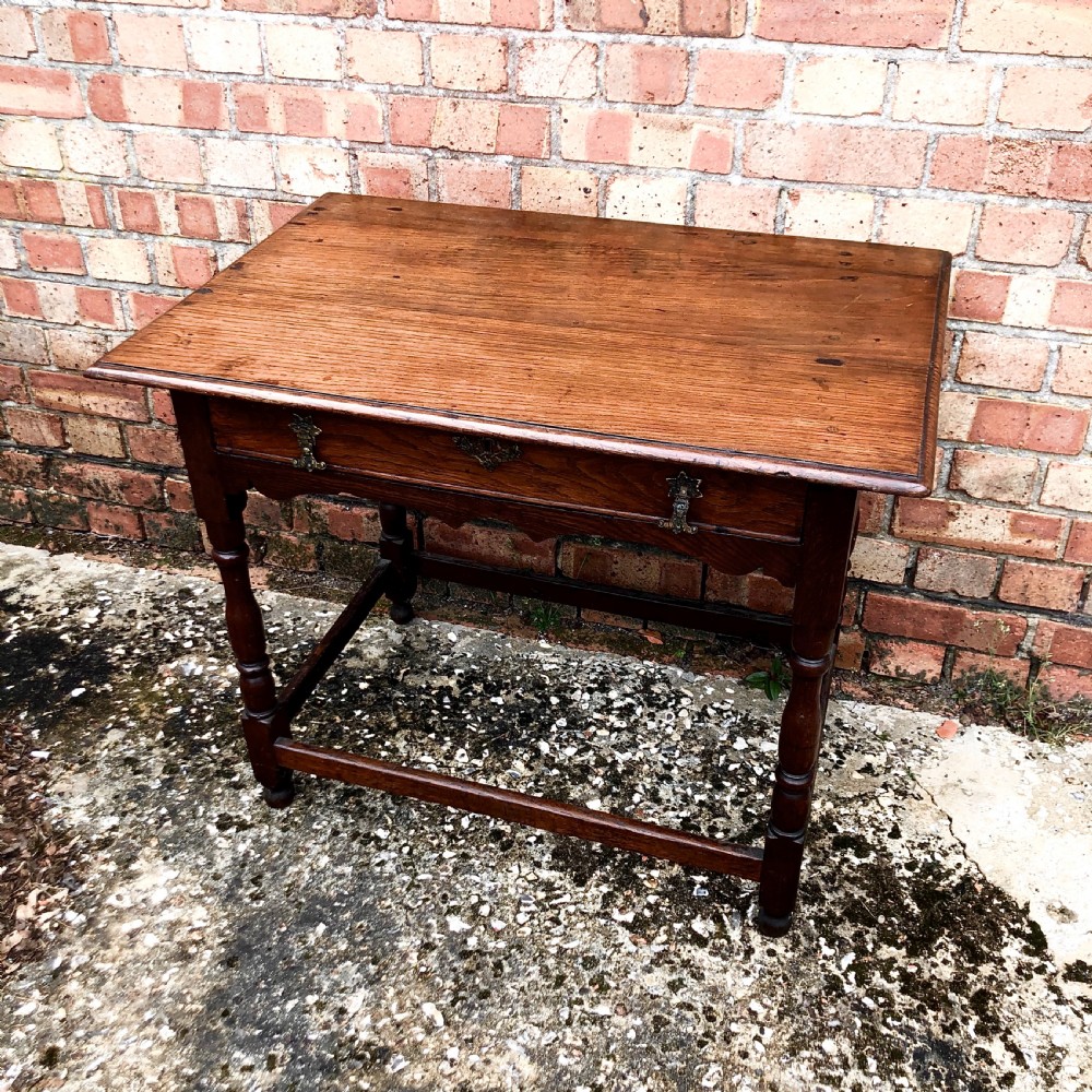 A late Victorian oak side table  View V