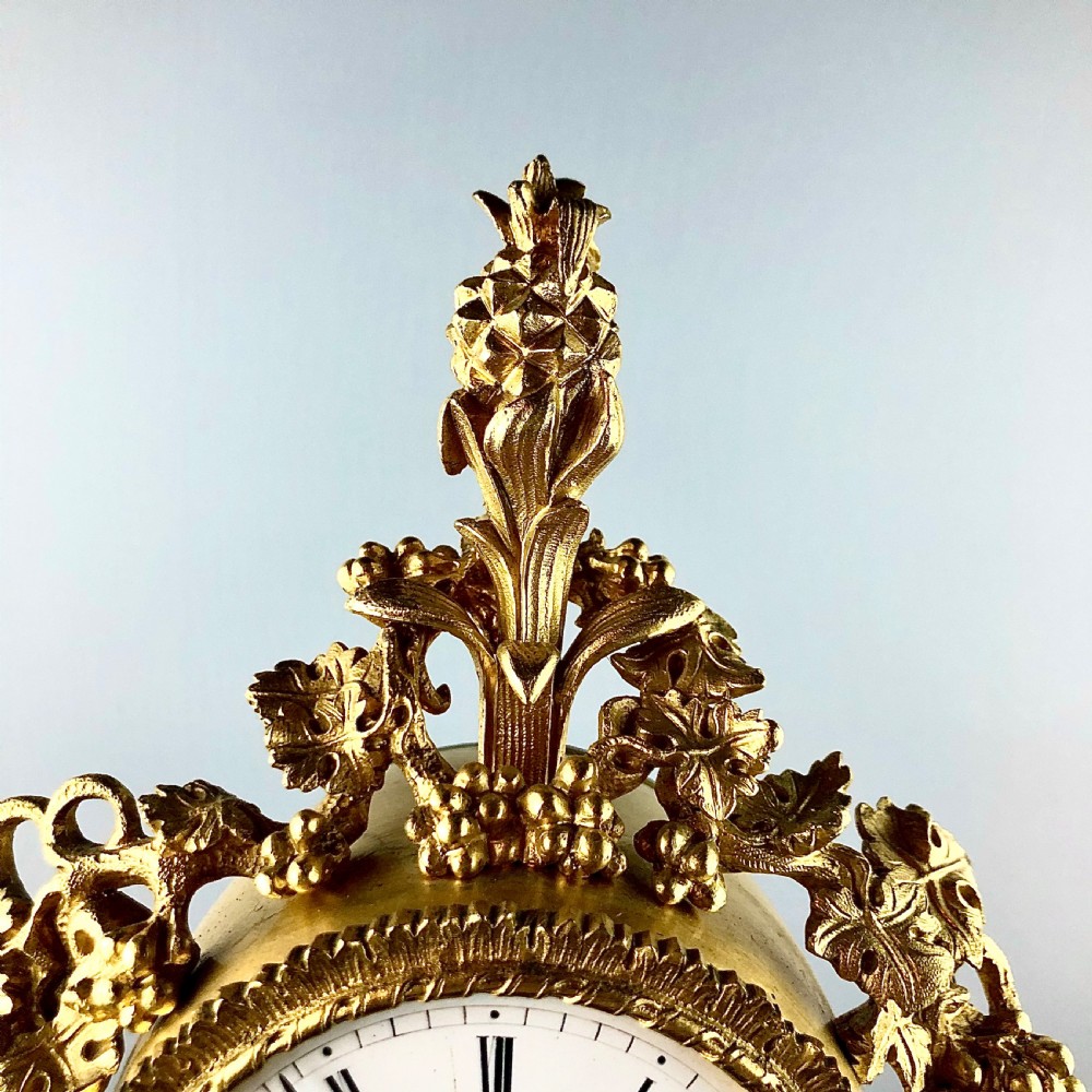 A Louis Philippe gilt bronze mantel clock by Raingo Frères  View VI