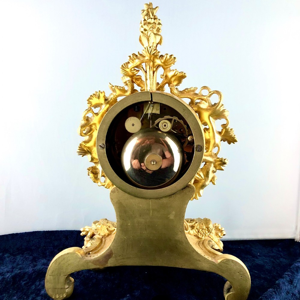 A Louis Philippe gilt bronze mantel clock by Raingo Frères  View VII