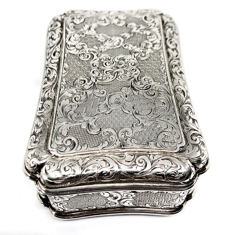 A fine early Victorian silver presentation snuffbox  View V