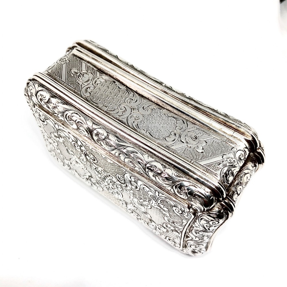 A fine early Victorian silver presentation snuffbox  View VII