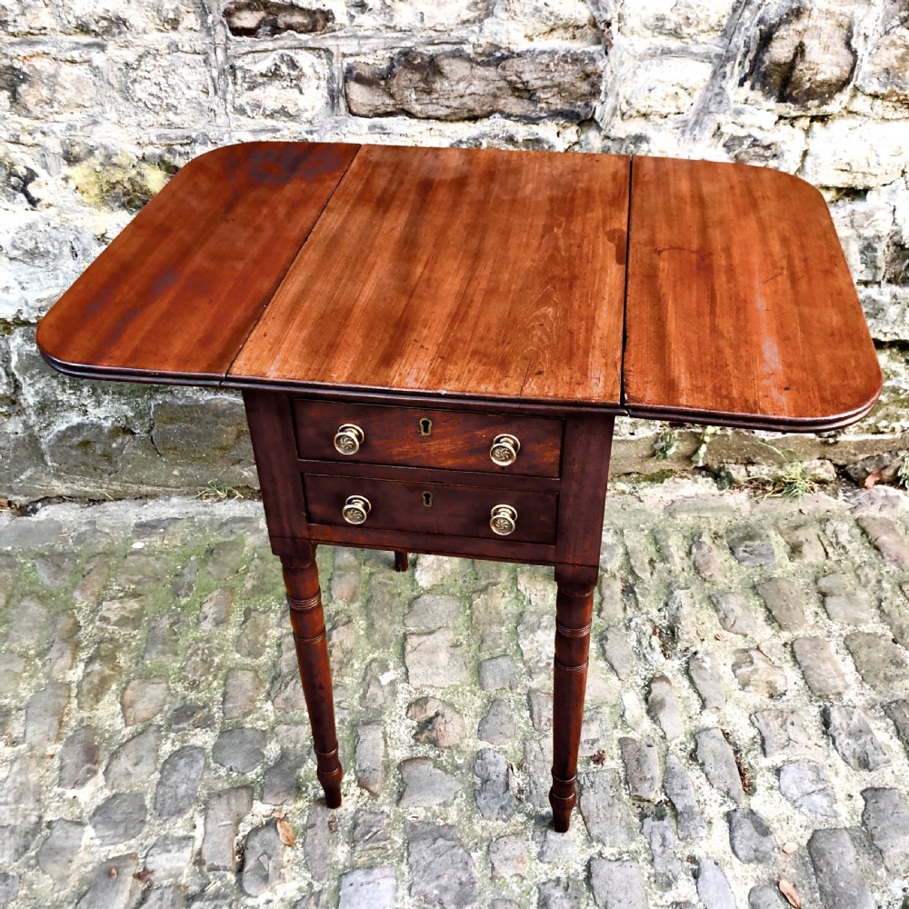 A small Regency mahogany side table View II