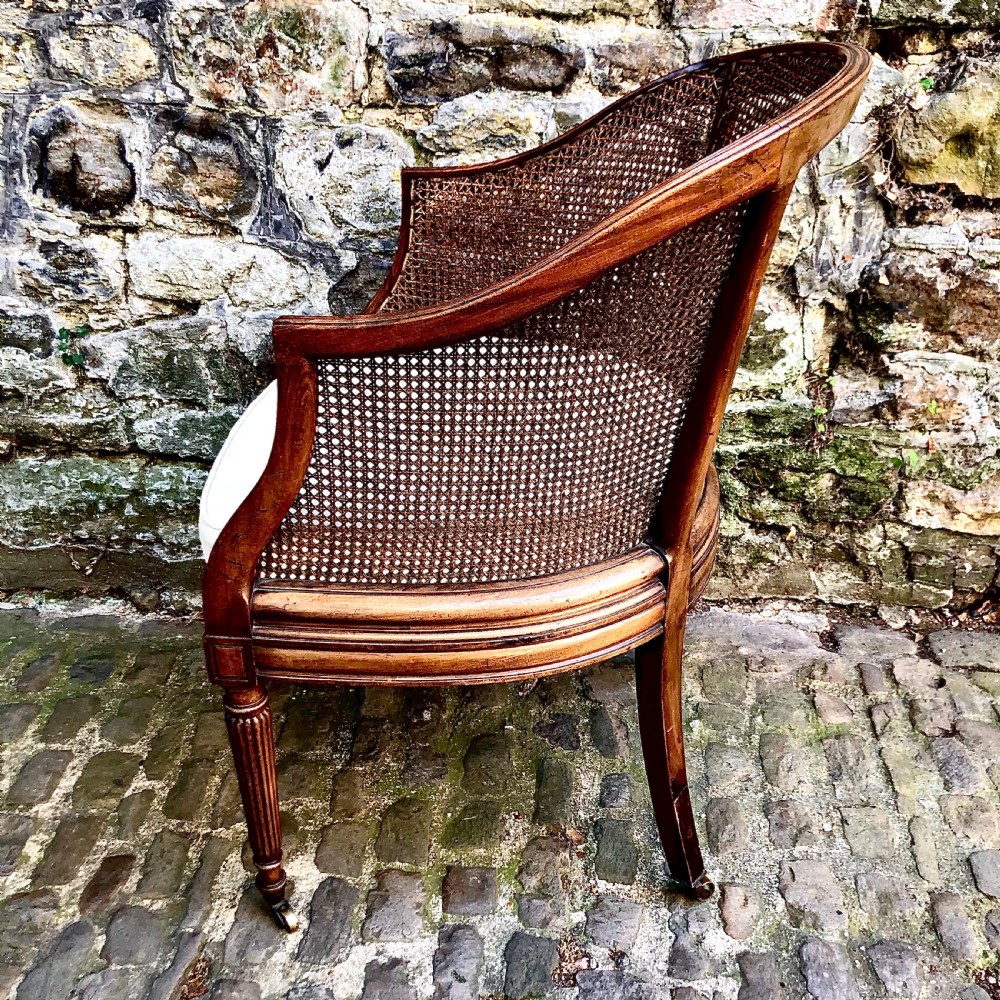 A George IV mahogany bergère chair View IV
