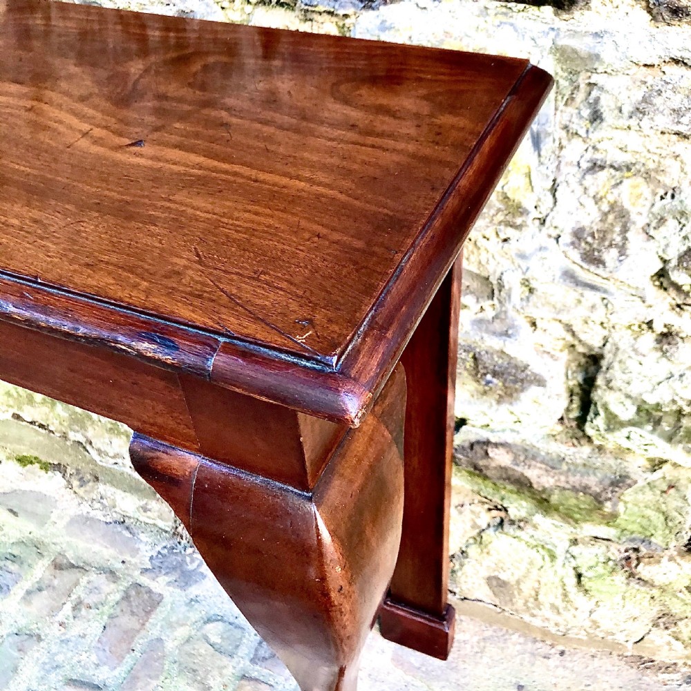 A pair of late 19th century mahogany console tables  View VI