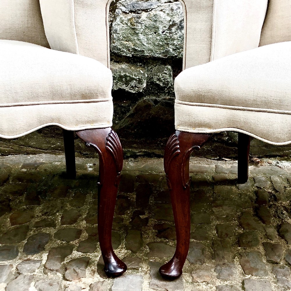 A pair of late 19th century walnut armchairs  View IV