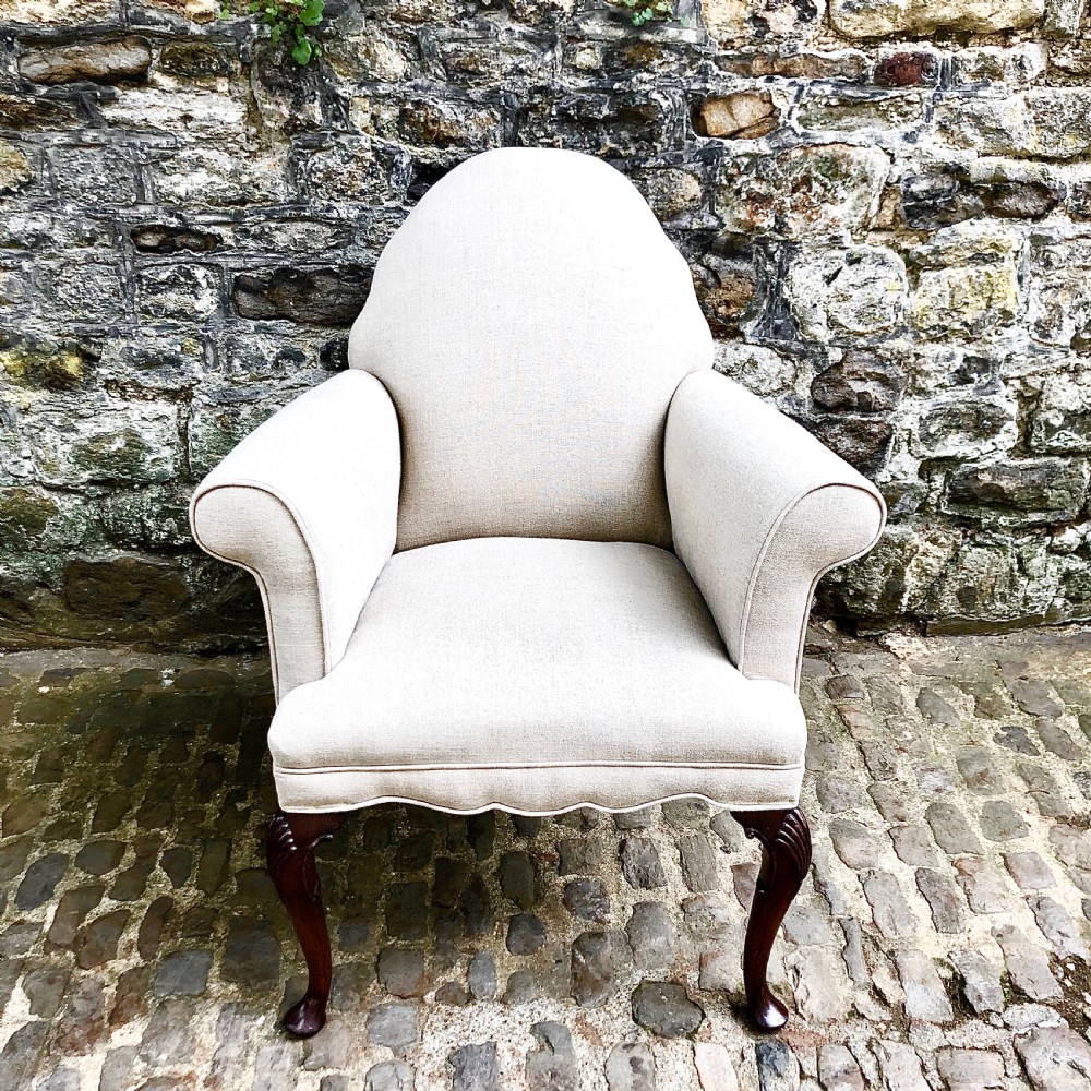 A pair of late 19th century walnut armchairs  View V