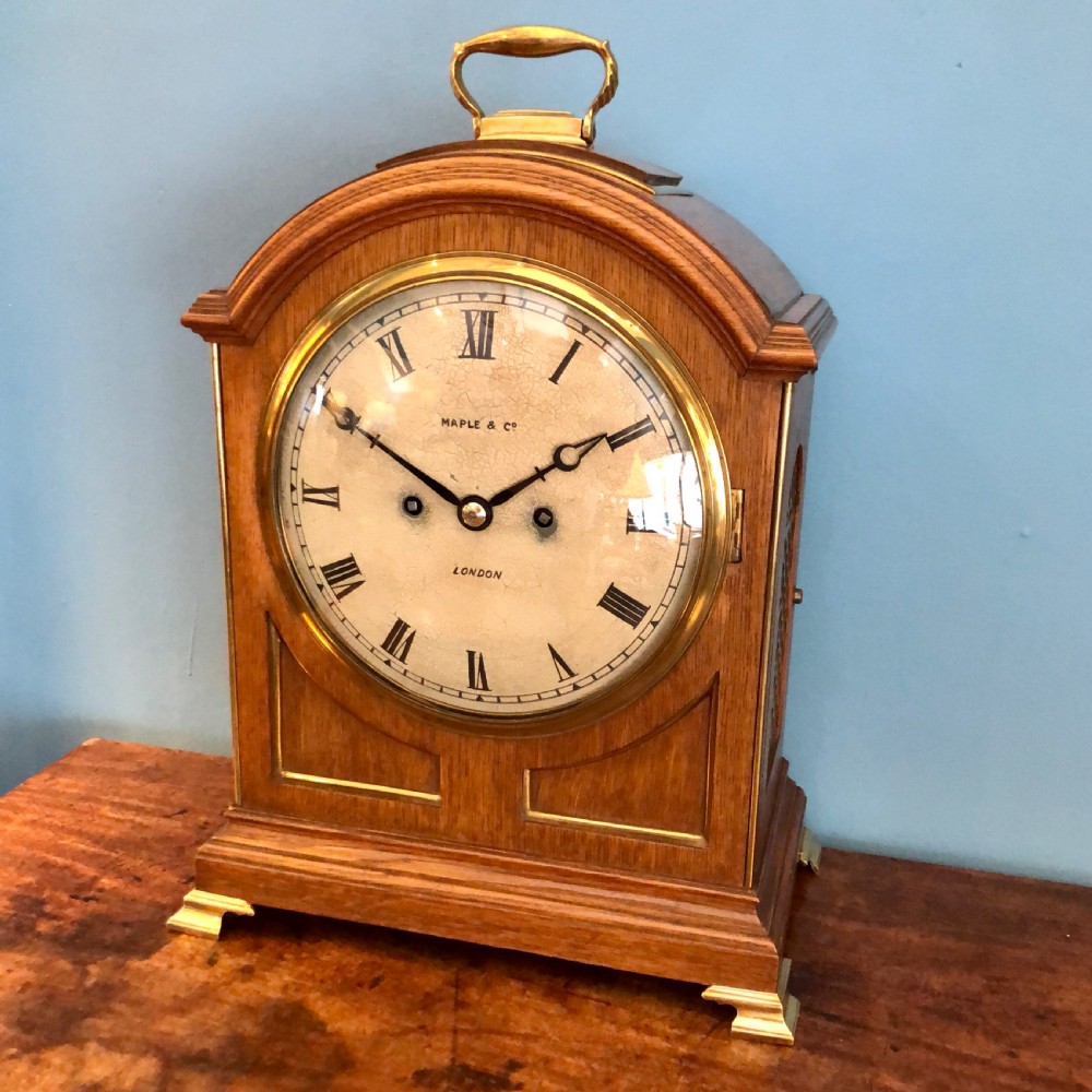 A fine late 19th century bracket clock by Maples View II