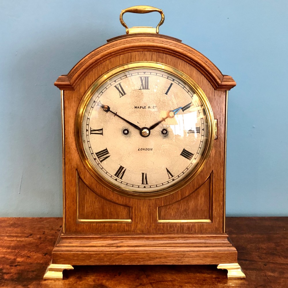 A fine late 19th century bracket clock by Maples View III