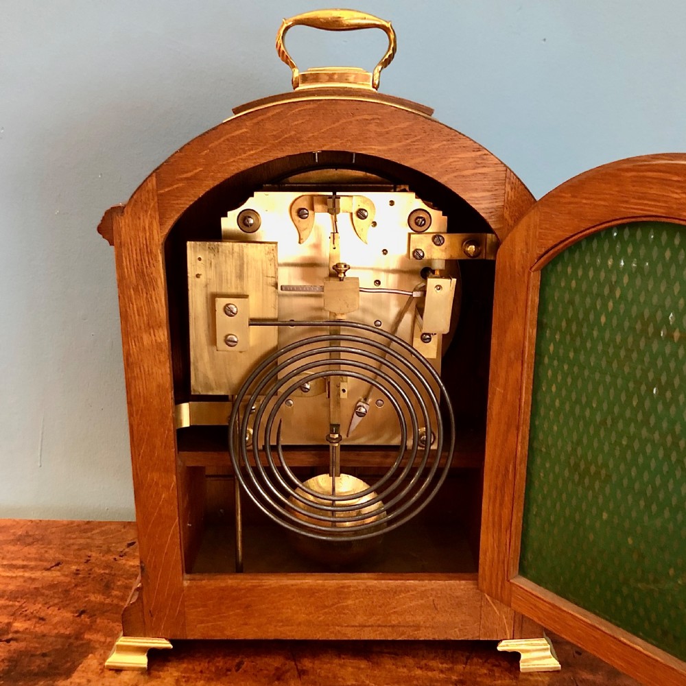 A fine late 19th century bracket clock by Maples View V