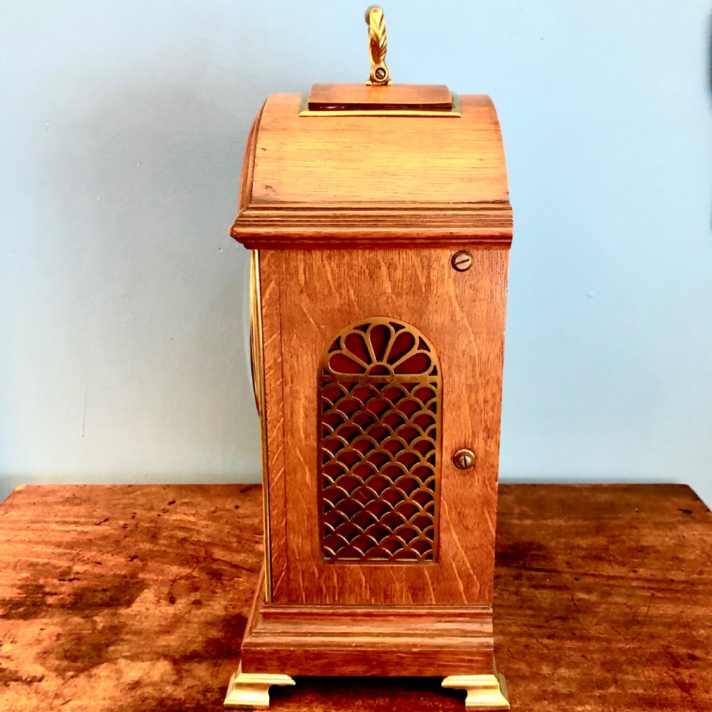 A fine late 19th century bracket clock by Maples View VII