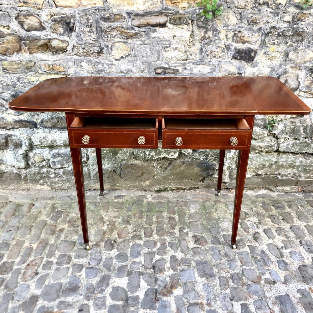 A Sheraton Revival mahogany sofa table  View IV