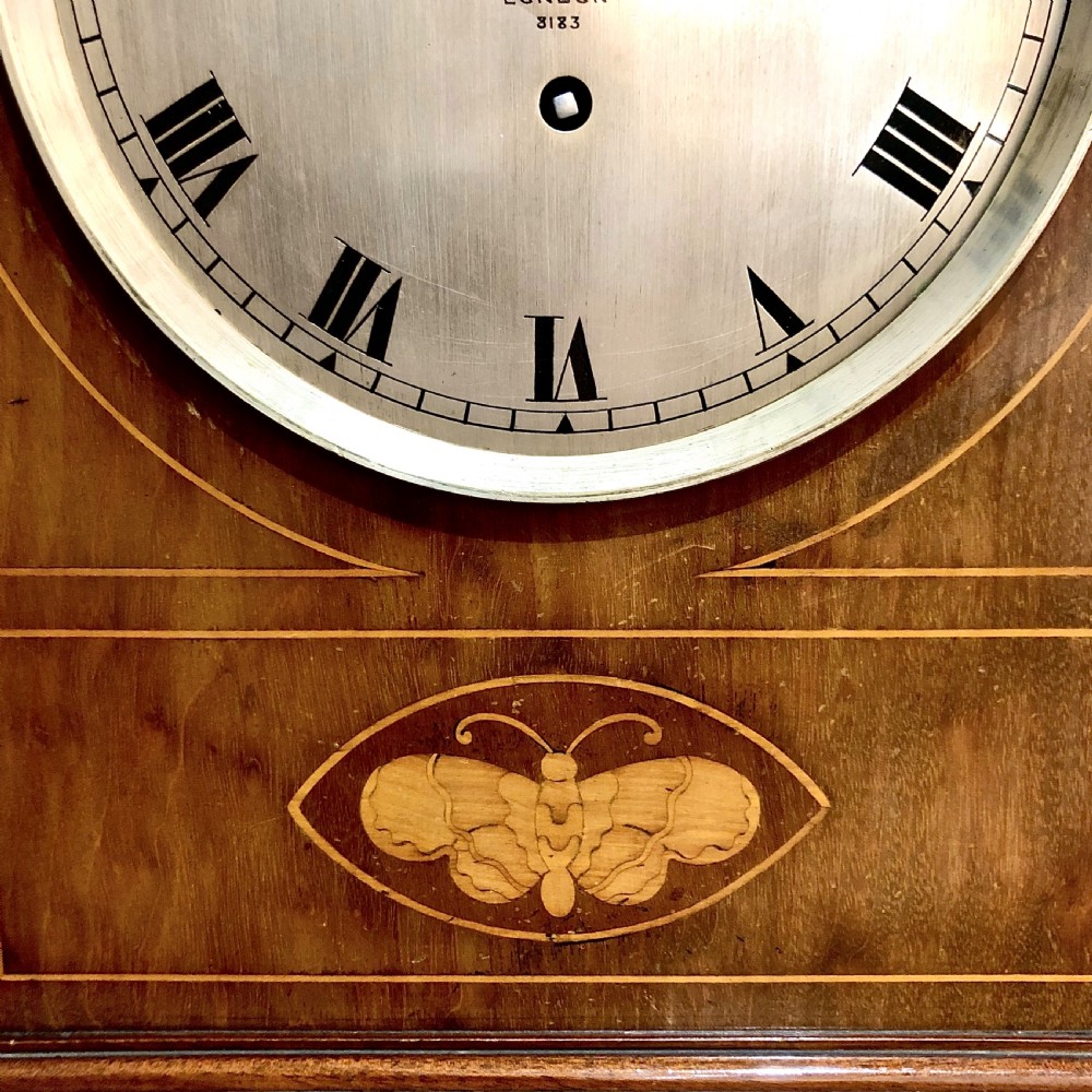 A late 19th century mahogany bracket clock timepiece by Barraud and Lunds  View IV