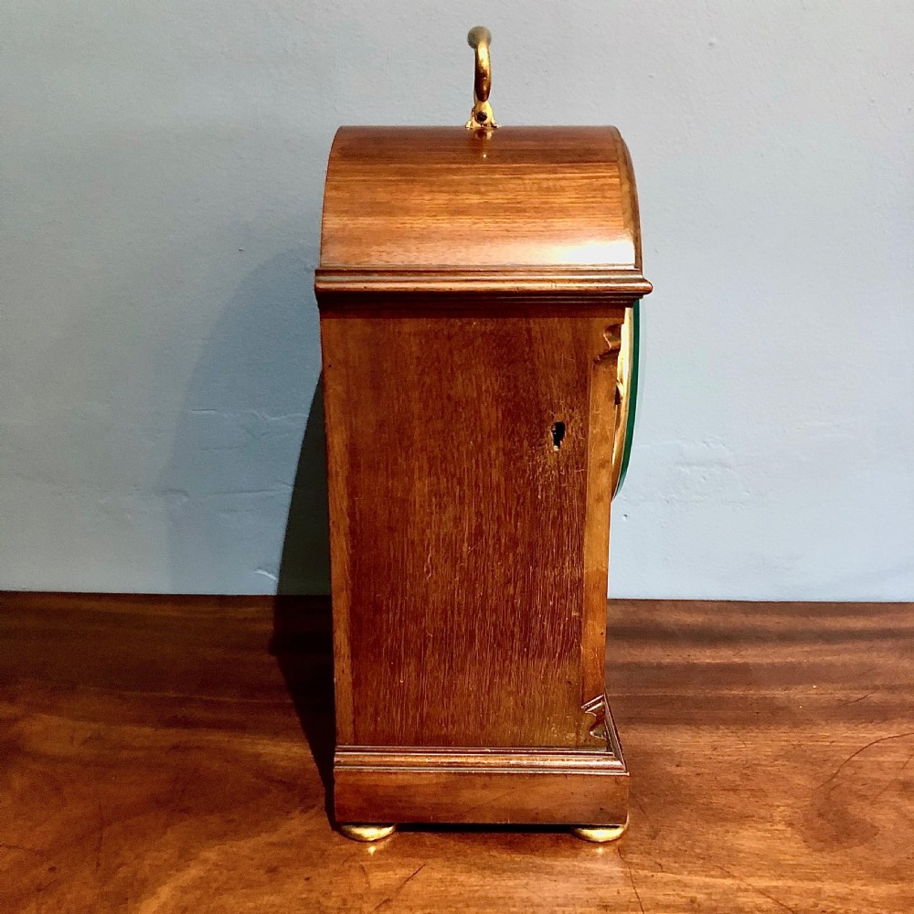 A late 19th century mahogany bracket clock timepiece by Barraud and Lunds  View VIII