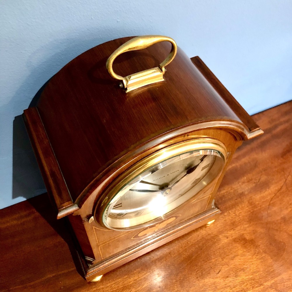 A late 19th century mahogany bracket clock timepiece by Barraud and Lunds  View IX