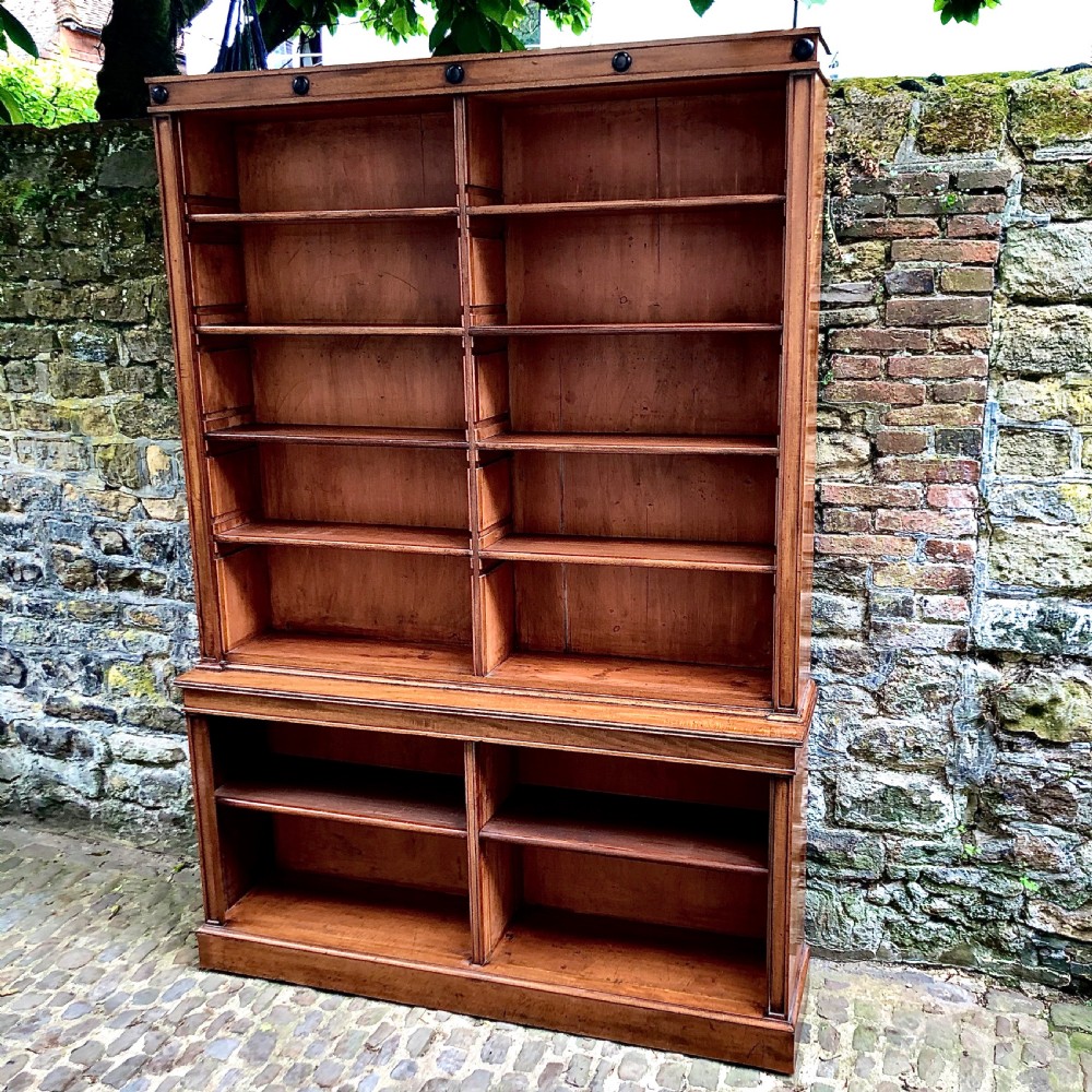 A fine Regency mahogany bookcase  View II