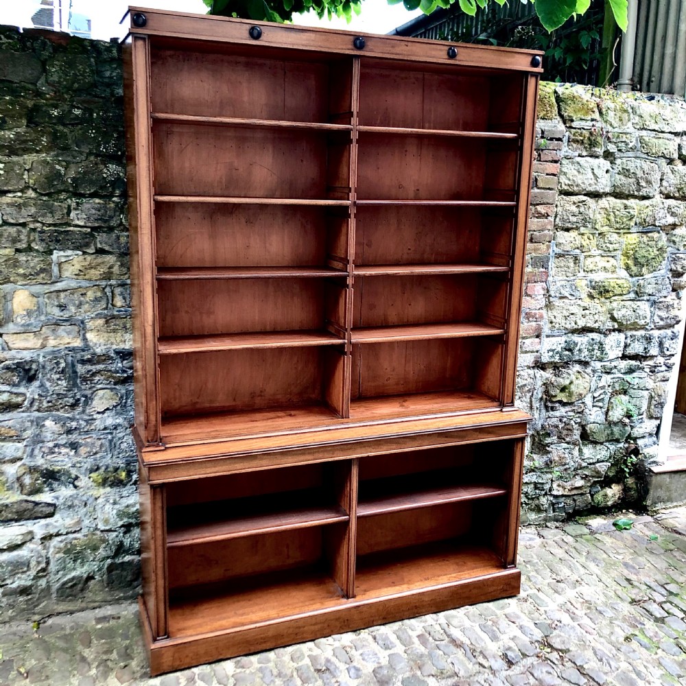 A fine Regency mahogany bookcase  View III