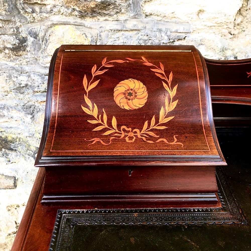 A fine late 19th century mahogany writing table desk View VI